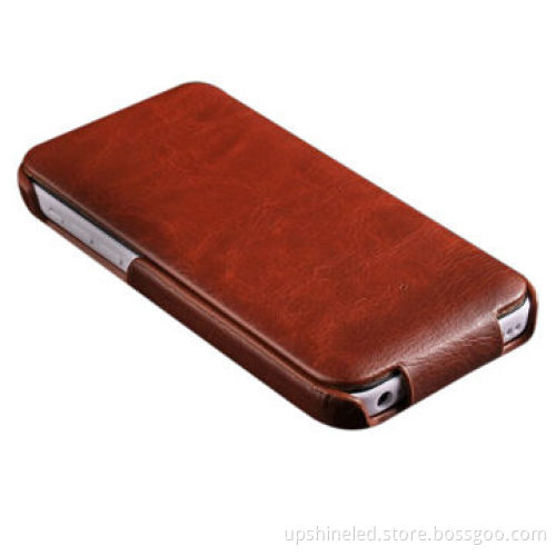 Flip genuine leather case for iphone 5/5S, fashion and popular